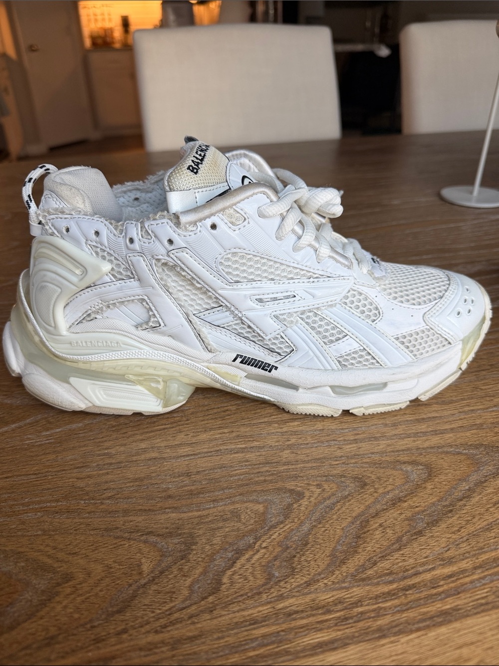 Balenciaga Men’s White Runner Sneakers